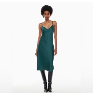 Wilfred Teal Midi Slip Dress